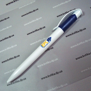 Ручки з надруком логотипа в два кольори