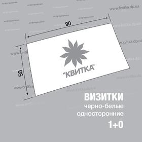 Візитки цифрові 1+0